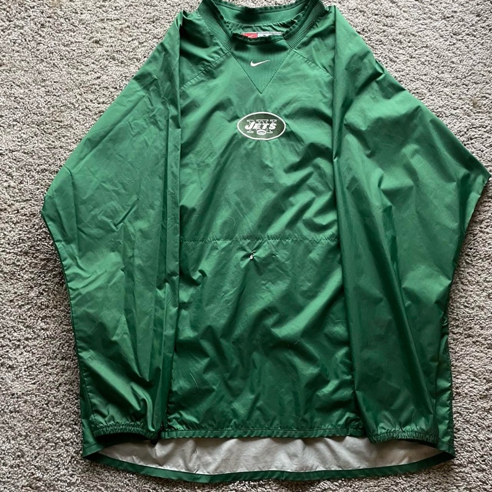 Nike Green Jets Pullover Jacket